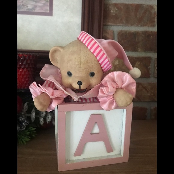 Rare Vintage Moving Musical Teddy Bear